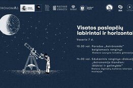 Edukacinės programos VISATOS PASLAPČIŲ LABIRINTAI IR HORIZONTAI renginiai